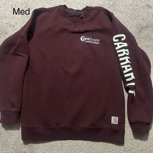 Carhartt Men's Dark Red Crewneck Sweater